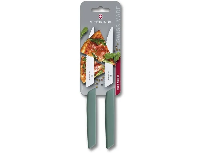 Victorinox Steakmesser Swiss Modern 2 Stück, Sage Victorinox Steakmesser Swiss Modern 2 Stück, Sage