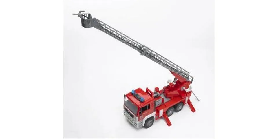Bruder Spielwaren Feuerwehr mit Drehleiter MAN TGA
