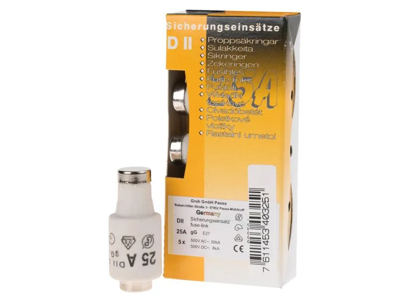 Elektromaterial Sicherungseinsatz DII 25A