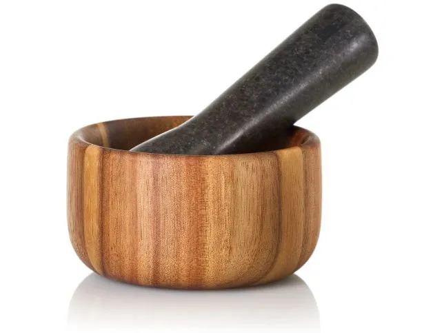 AdHoc Mörser mit Stössel Taru 11 cm, Holz/Granit AdHoc Mörser mit Stössel Taru 11 cm, Holz/Granit