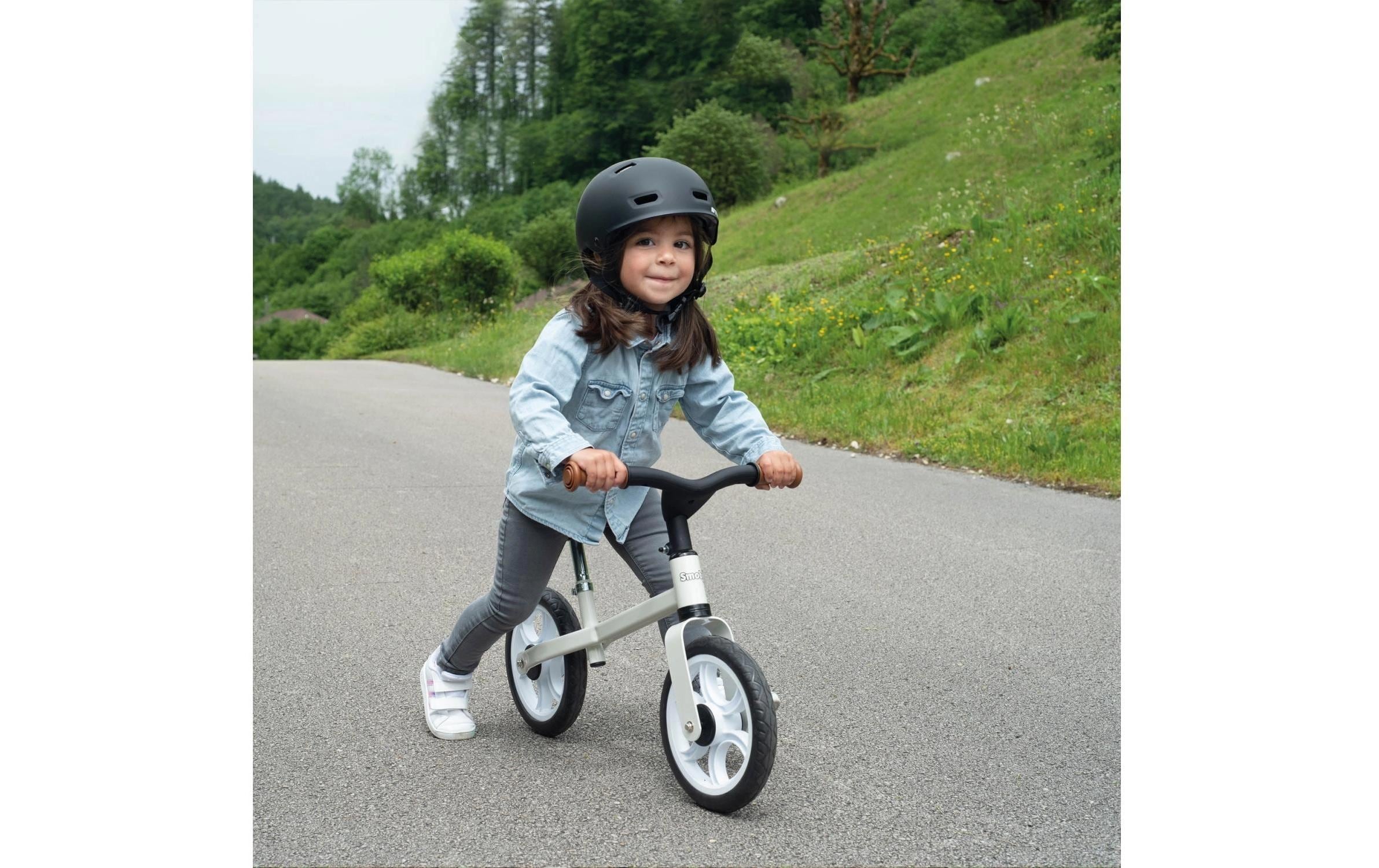 Smoby Kinder-Laufrad First Bike Schwarz/Weiss