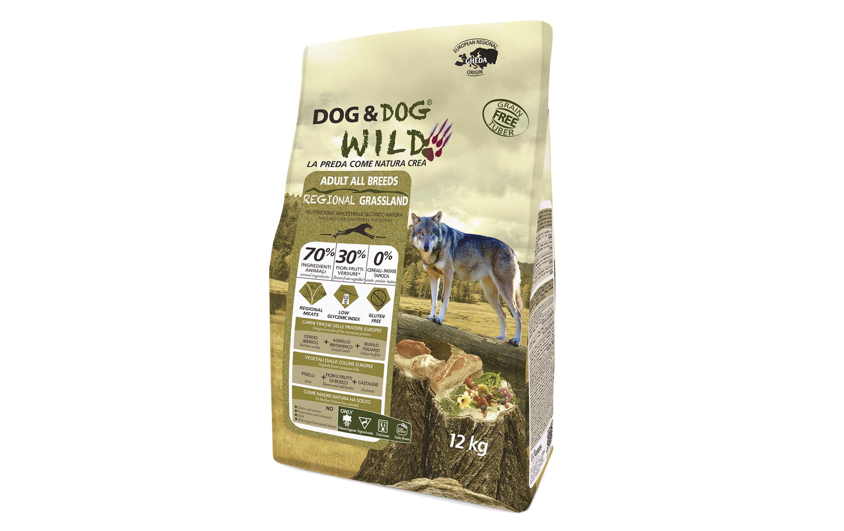Dog&Dog Trockenfutter Wild Regional Grassland, 12 kg