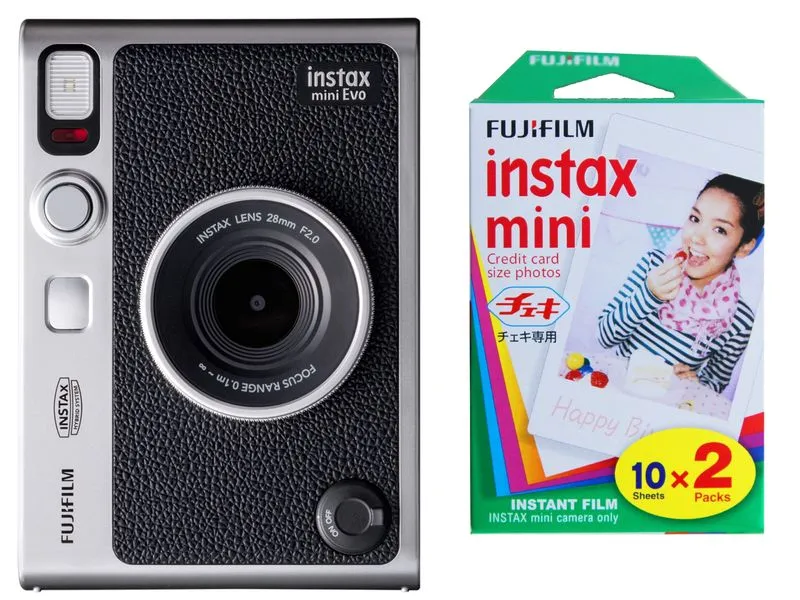 Fujifilm Fotokamera Instax Mini Evo KIT Schwarz