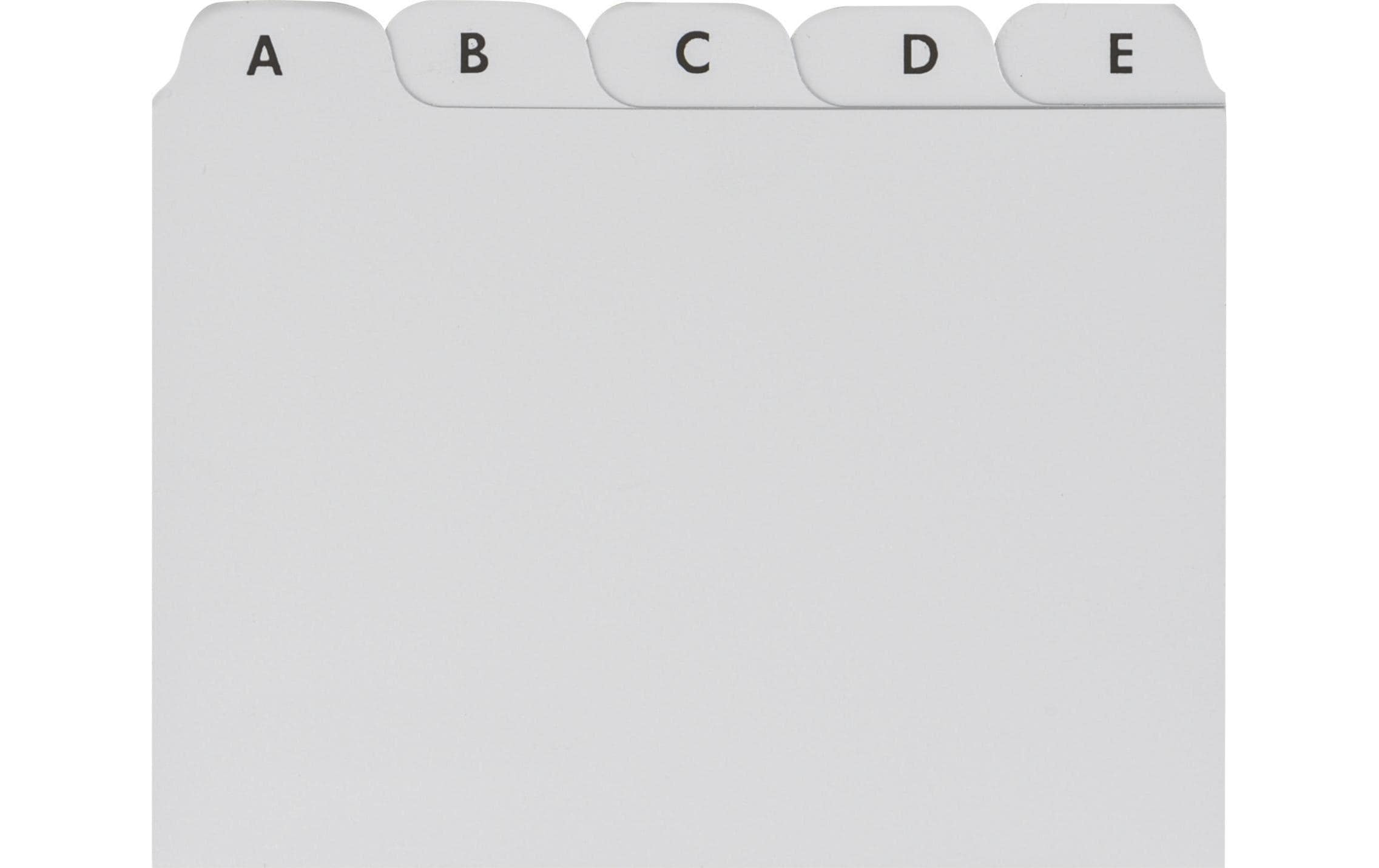 Brunnen Karteikarten A7 A-Z Blanko