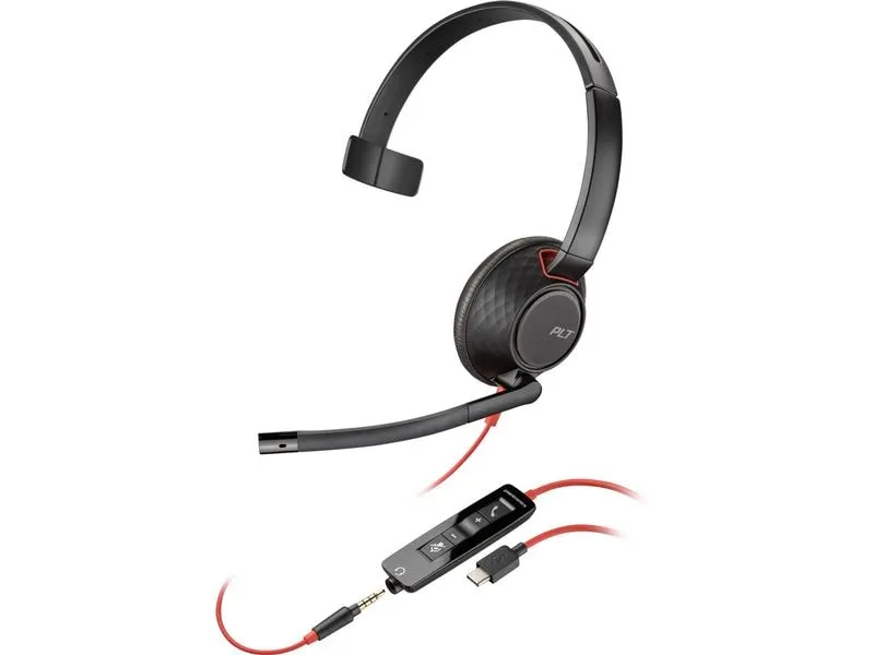 Poly Headset Blackwire 5210 Mono USB-A/C Poly Headset Blackwire 5210 Mono USB-A/C