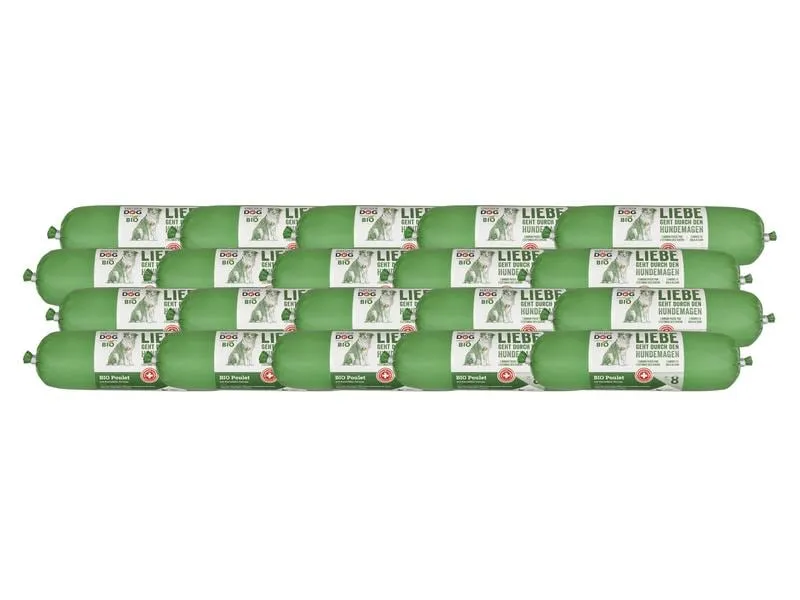 naturaDog Nassfutter Bio Poulet mit Kartoffel Terrine Multi, 20 x 400g