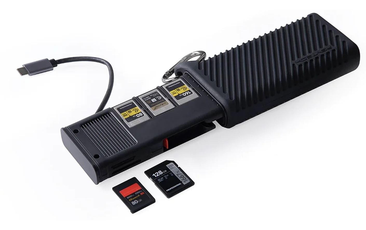 PGYTECH High-speed Card Reader Case CreateMate Typ A - Schwarz