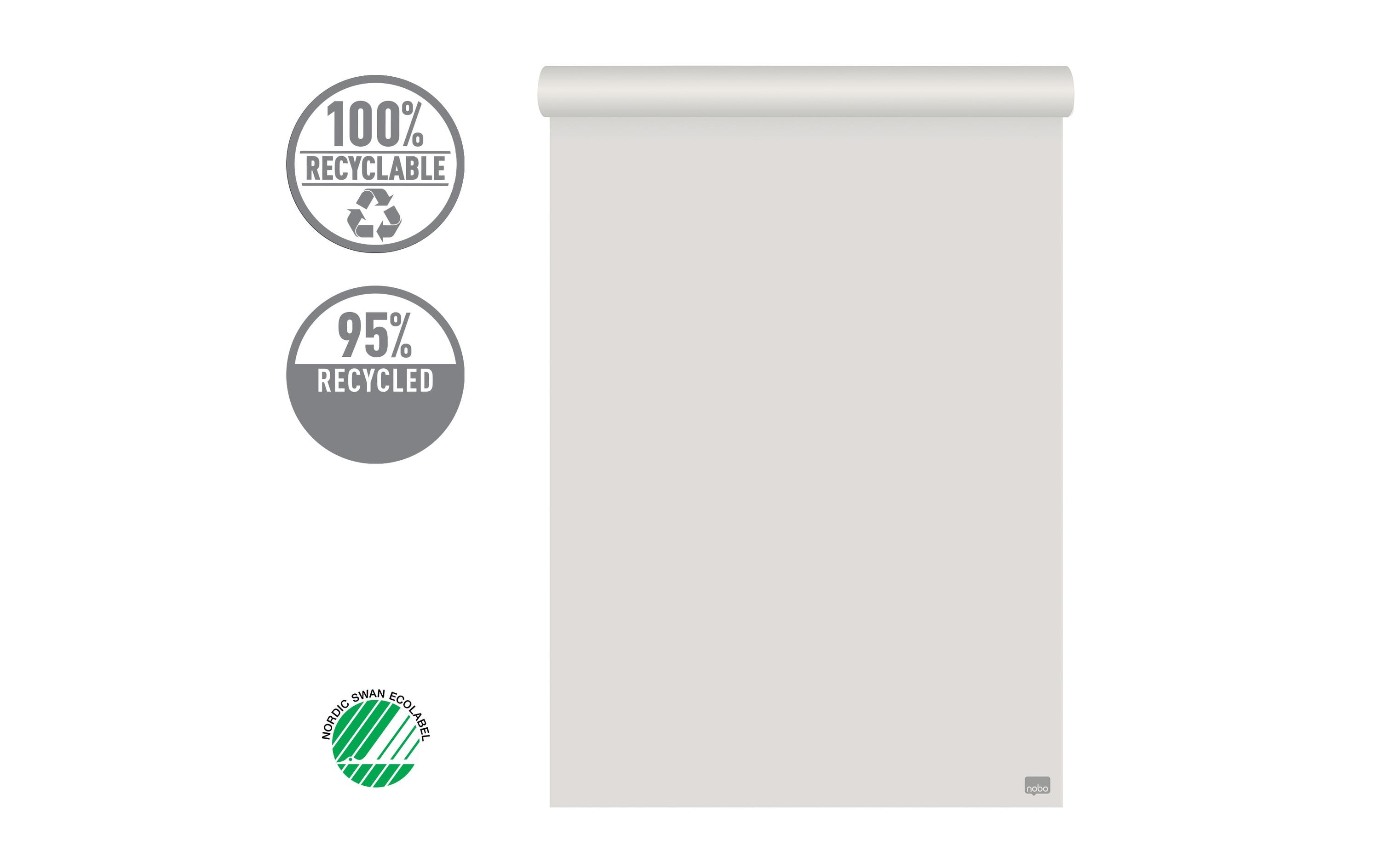Nobo Flipchart blanko / kariert, 58 x 81 cm, 50 Blatt