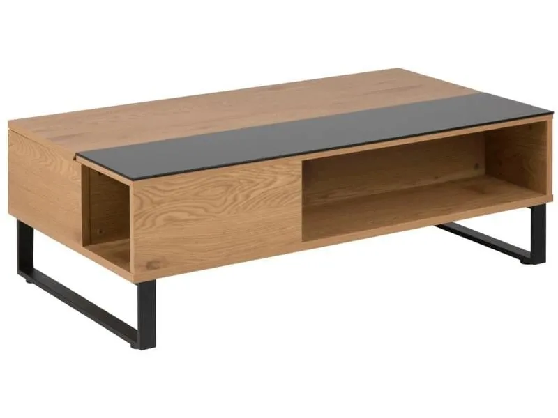 AC Design Couchtisch Azalea Nature/Schwarz
