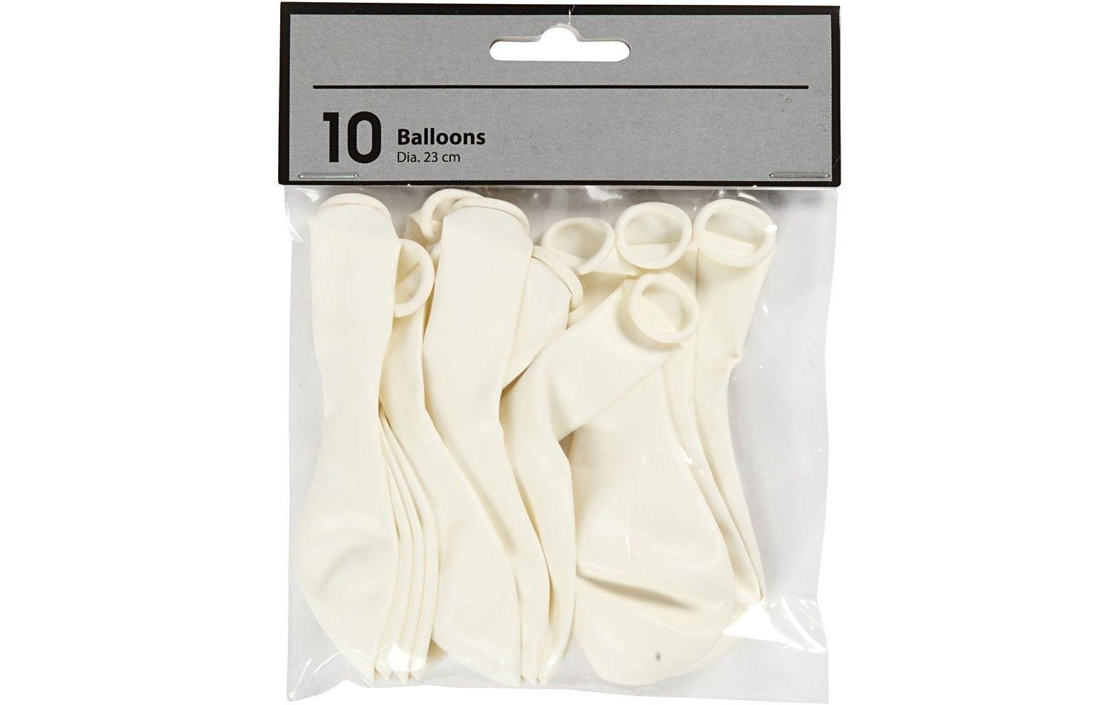 Creativ Company Luftballon Weiss, 10 Stück