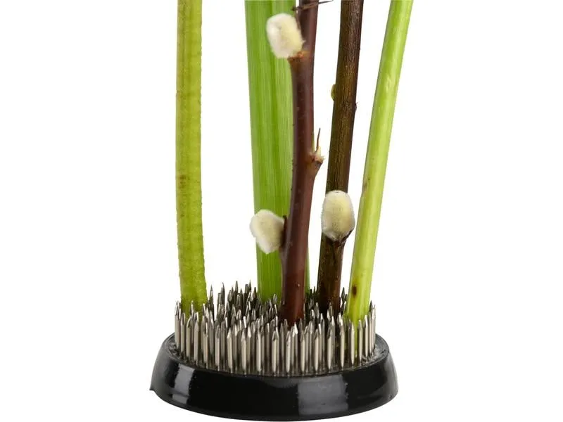 Esschert Design Steckigel Kenzan L Schwarz/Silber