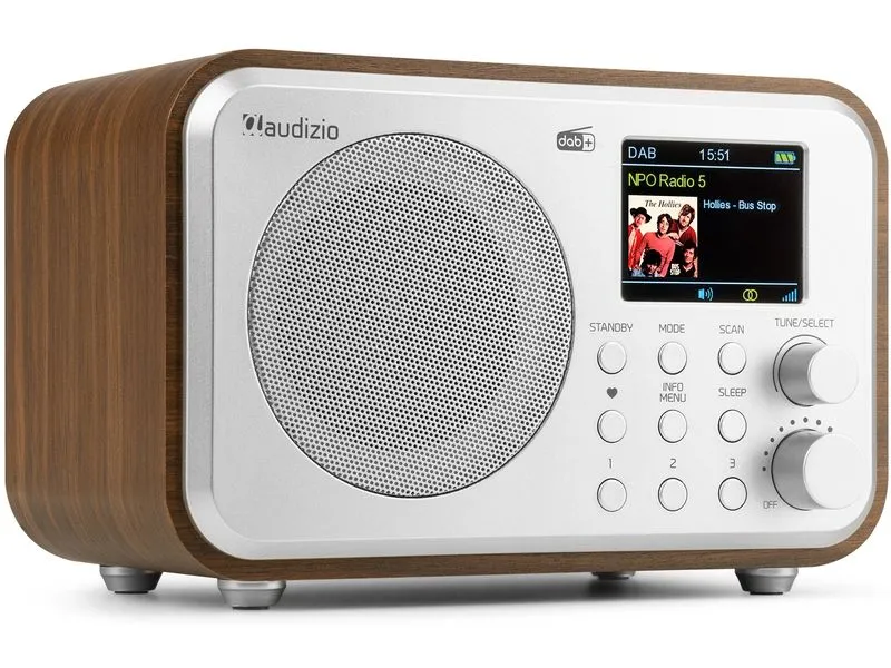 Audizio DAB+ Radio Milan Dunkelbraun/Silber Audizio DAB+ Radio Milan Dunkelbraun/Silber
