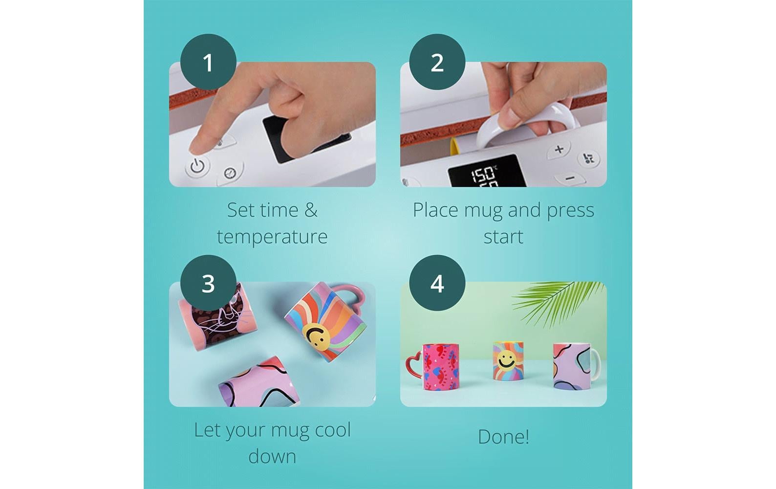 LOKLIK Transferpresse Auto Tumbler Wärmepresse