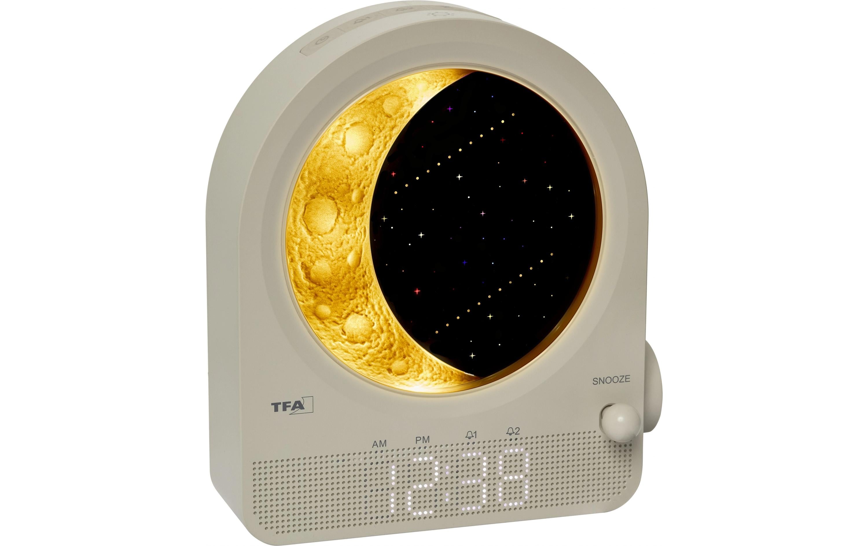 TFA Dostmann Lichtwecker mit Mondlampe und Naturgeräuschen