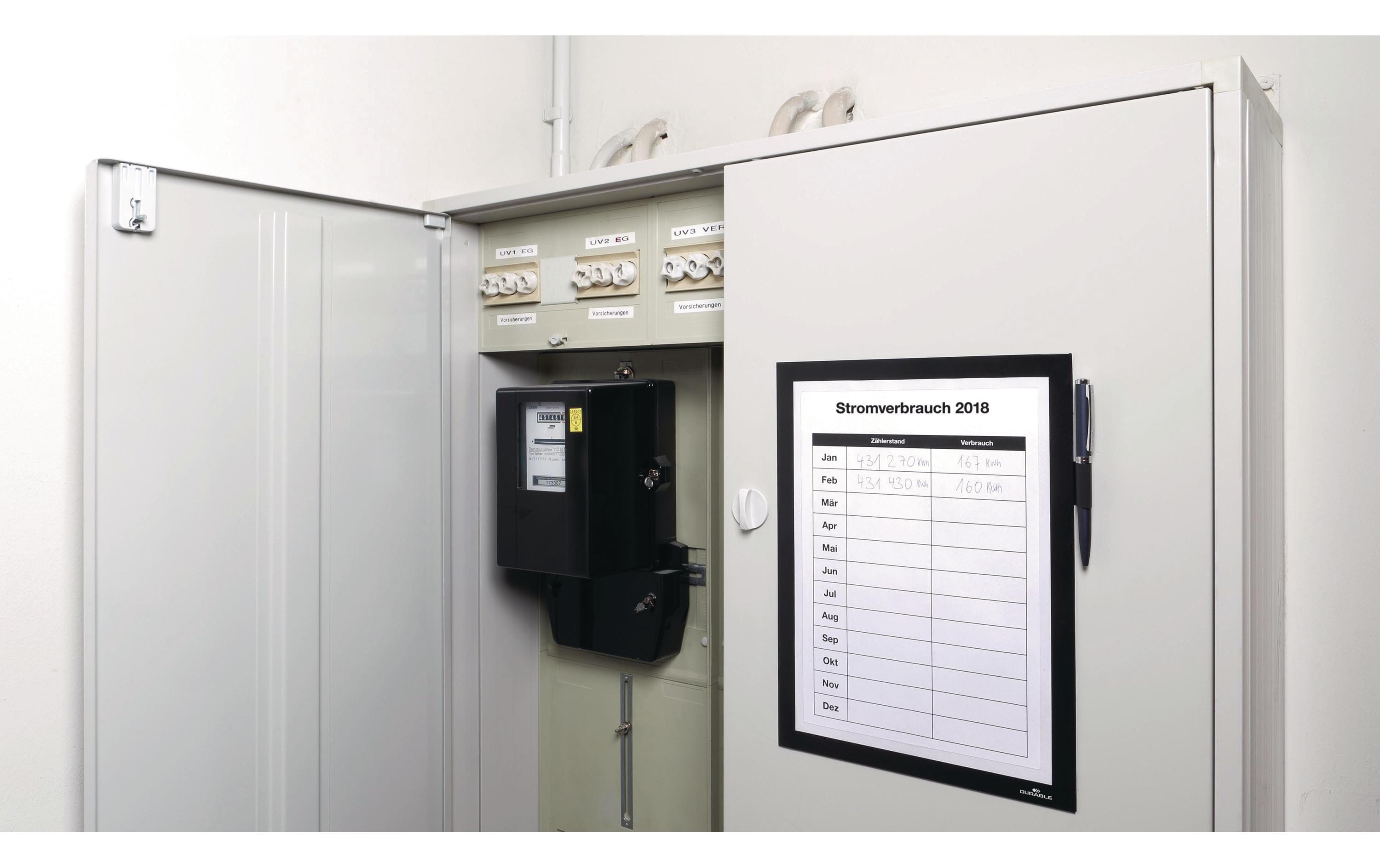 DURABLE Präsentationsrahmen Duraframe Magnetic Note A4 Schwarz DURABLE Präsentationsrahmen Duraframe Magnetic Note A4 Schwarz