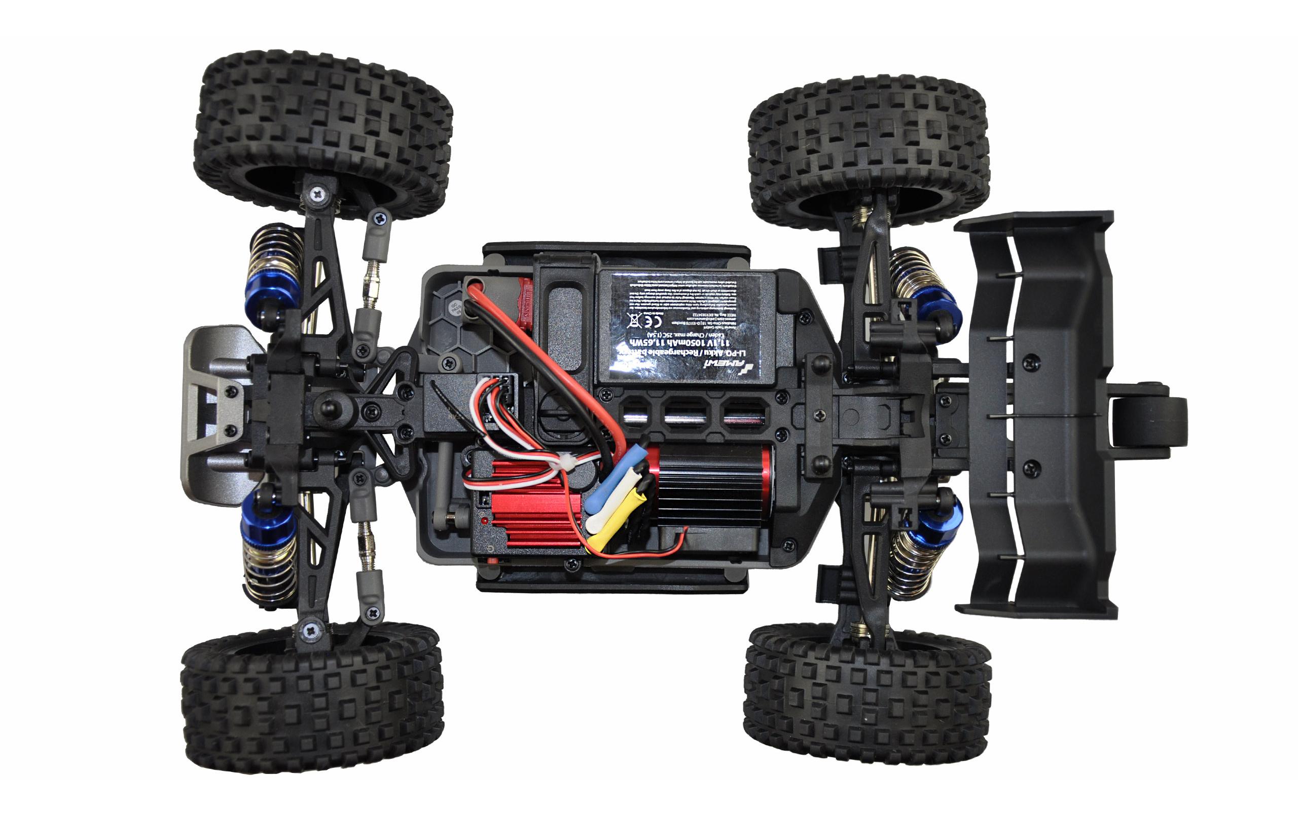 Amewi Buggy Hyper GO Brushless 4WD, Blau, 1:16, RTR