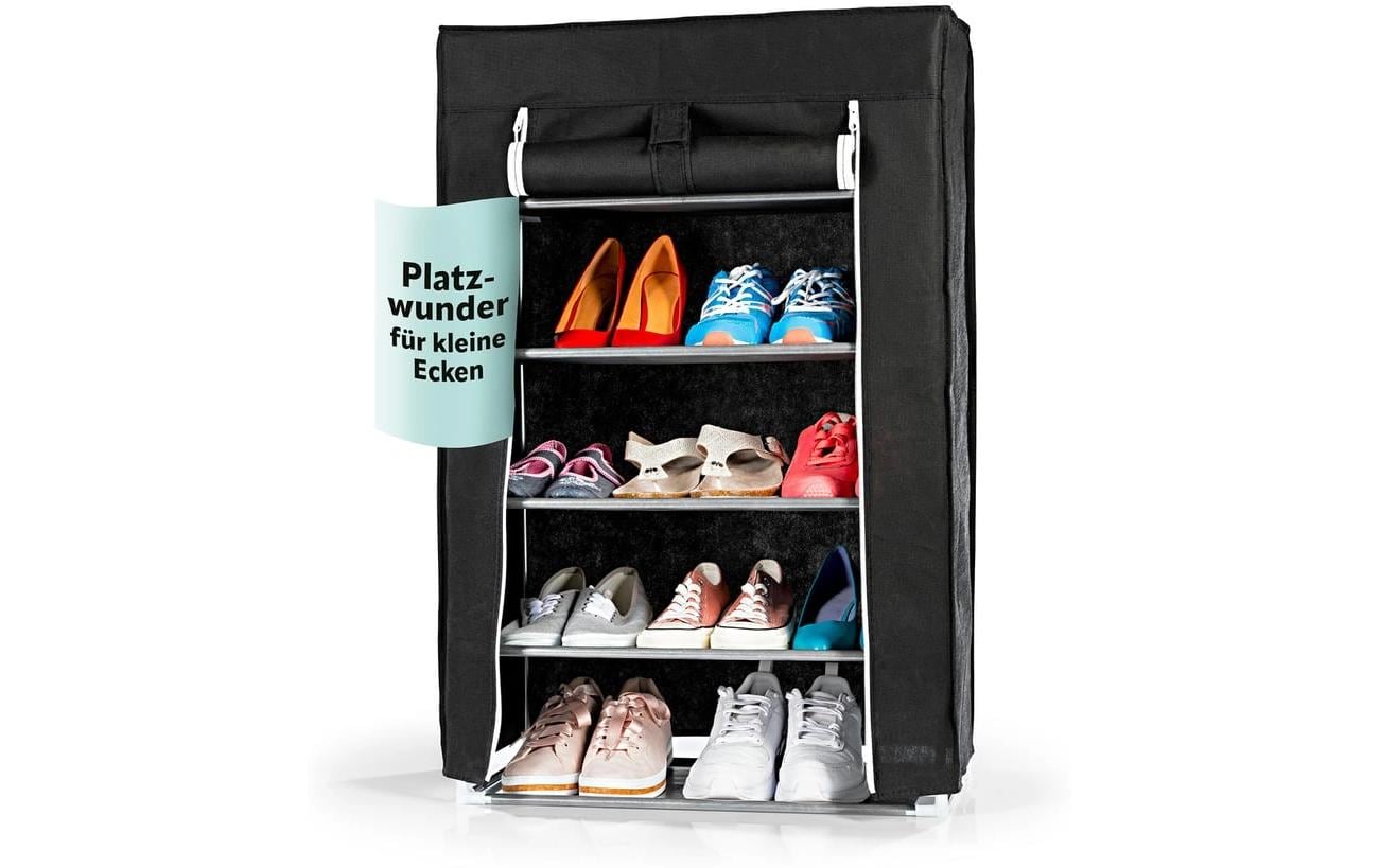 EASYmaxx Schuhschrank 60 x 90 cm, Schwarz