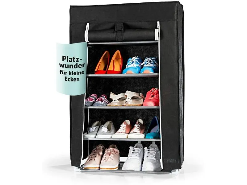 EASYmaxx Schuhschrank 60 x 90 cm, Schwarz EASYmaxx Schuhschrank 60 x 90 cm, Schwarz