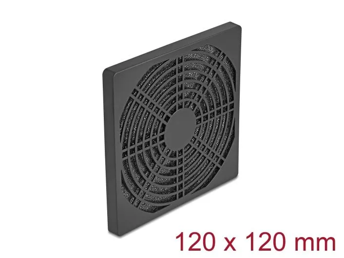 Delock Lüftergitter mit Staubfilter 120 x 120 mm