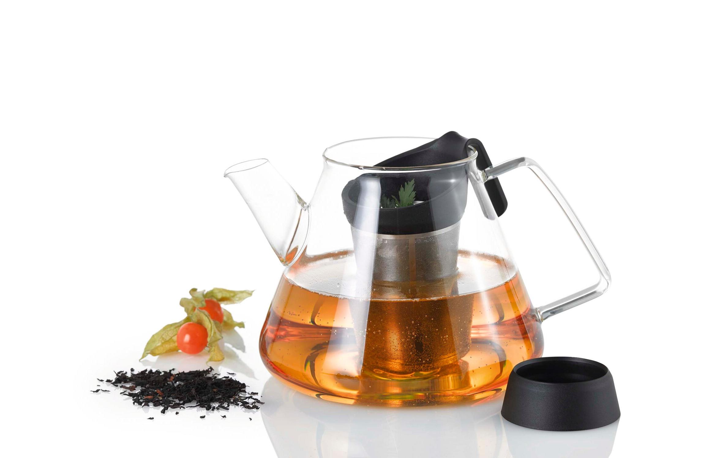 AdHoc Teefilter-System Grantea Schwarz/Silber