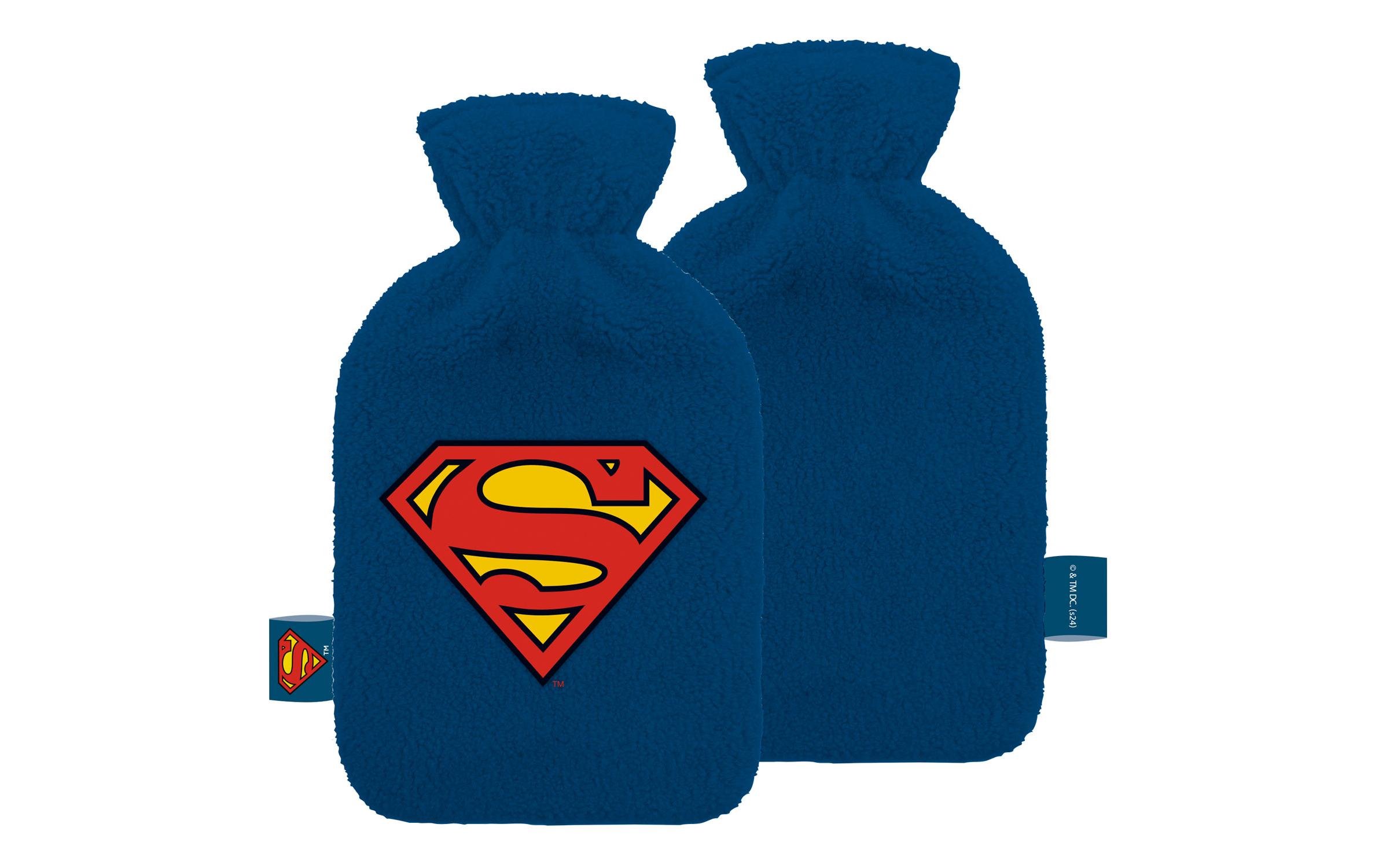 Arditex Bettflasche Superman gestickt Dunkelblau