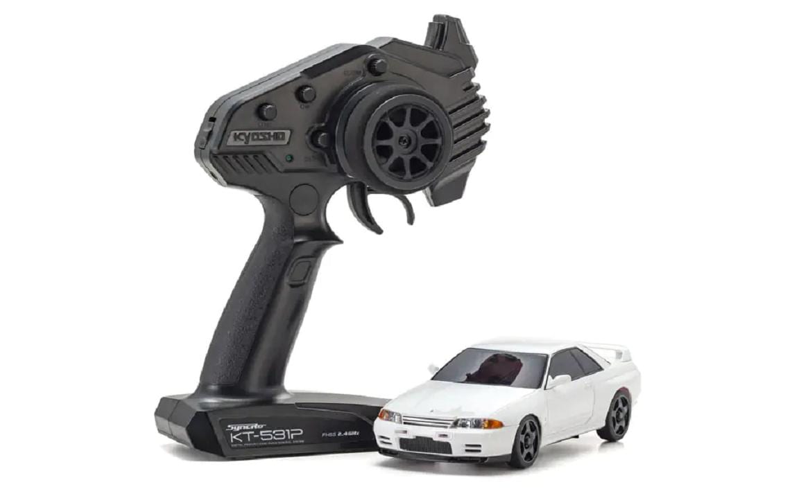 Kyosho Mini-Z Nissan Skyline GT-R N1 R32 AWD Weiss, ARTR, 1:27