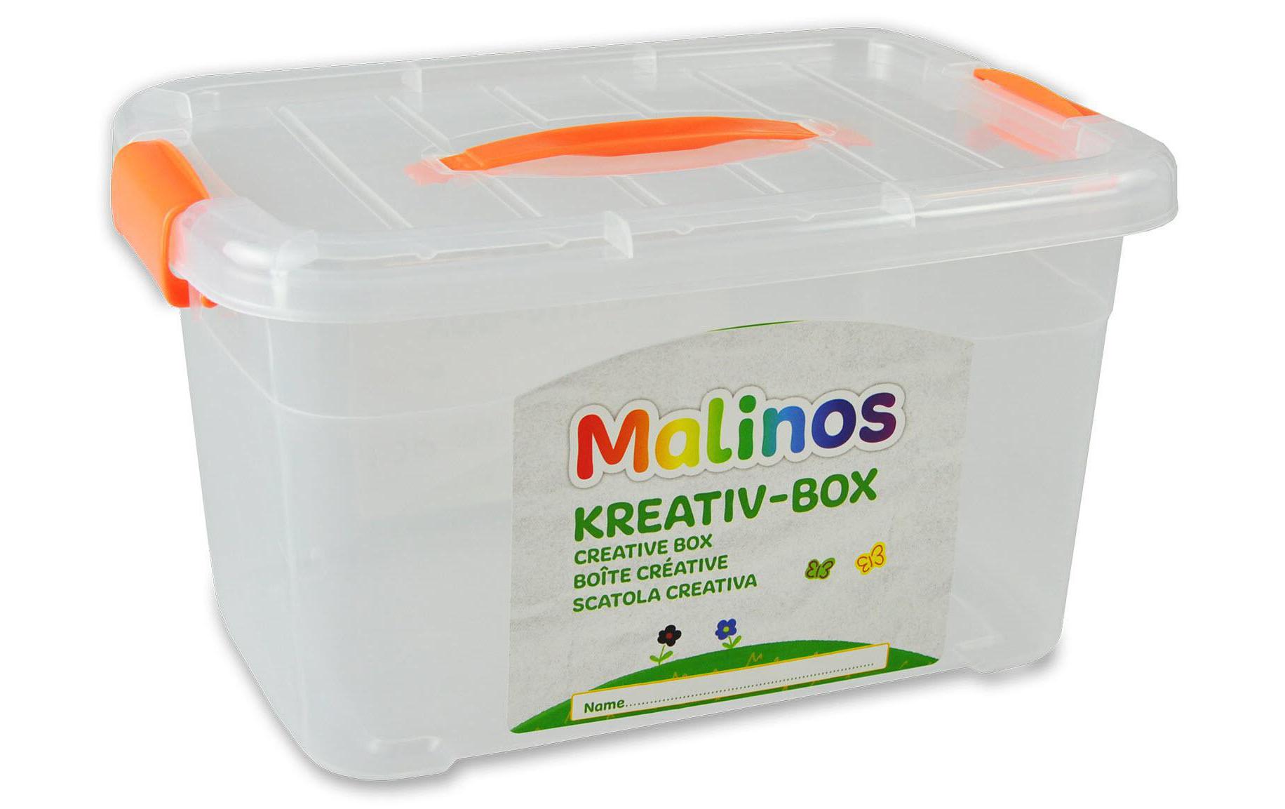 Malinos Aufbewahrungsbox 16 l Orange/Transparent