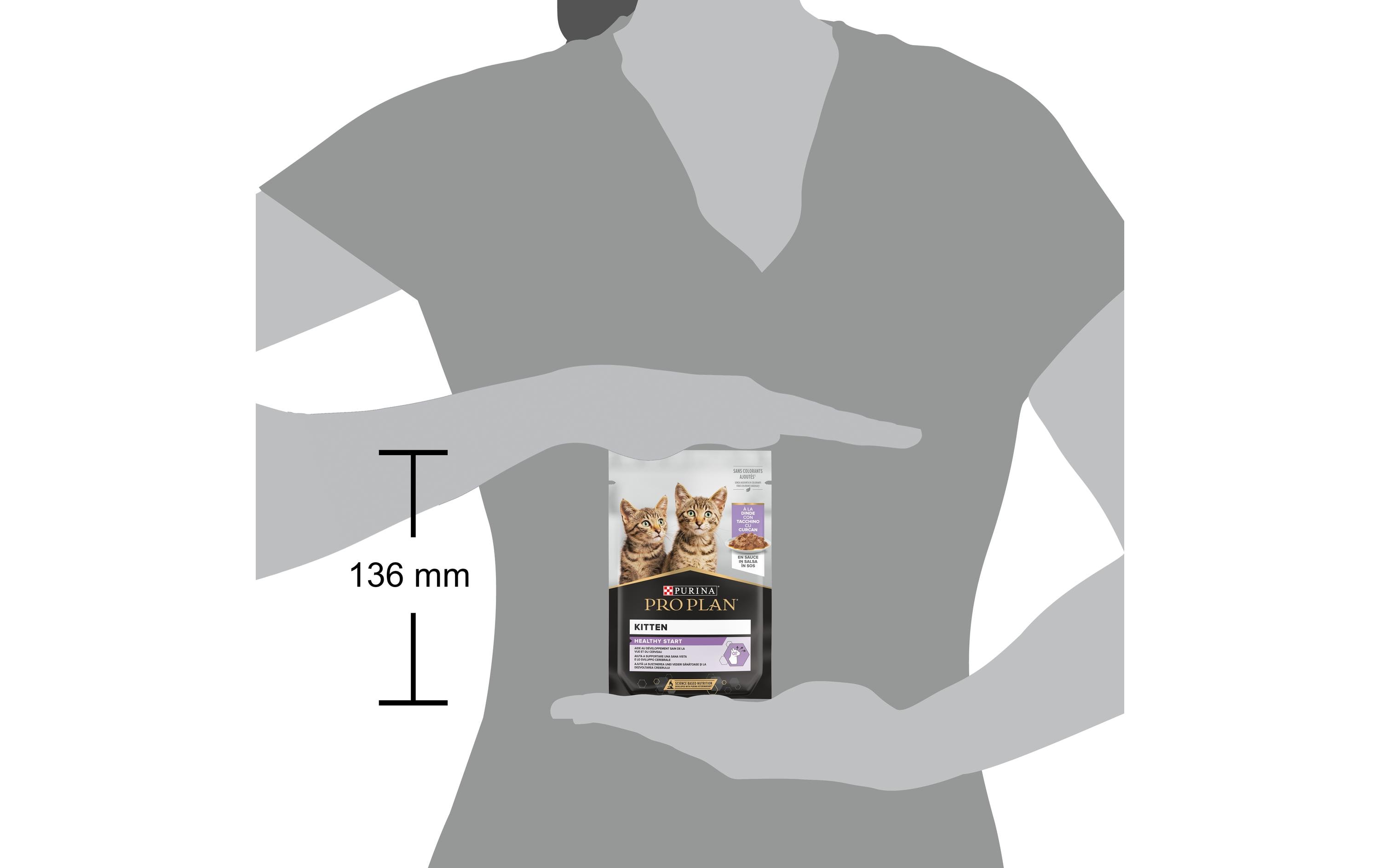 Purina Pro Plan Nassfutter Kitten Healthy Start Truthahn in Sauce, 26 x 85 g