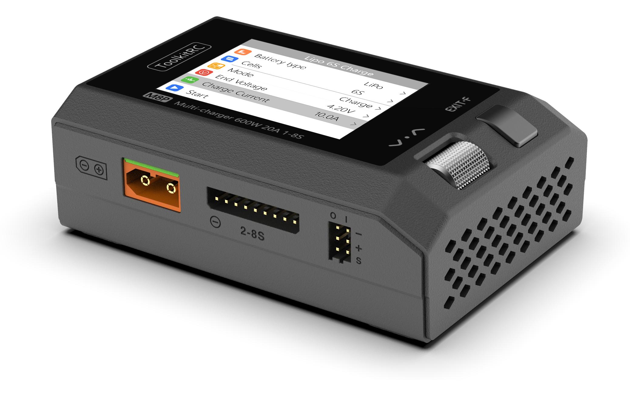 ToolkitRC Ladegerät M8P 1-8S, DC 600W ToolkitRC Ladegerät M8P 1-8S, DC 600W