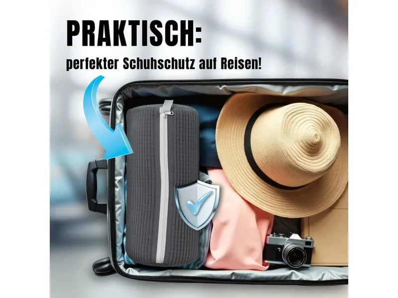 CLEANmaxx Schuhwaschbeutel 1 Stück, Grau
