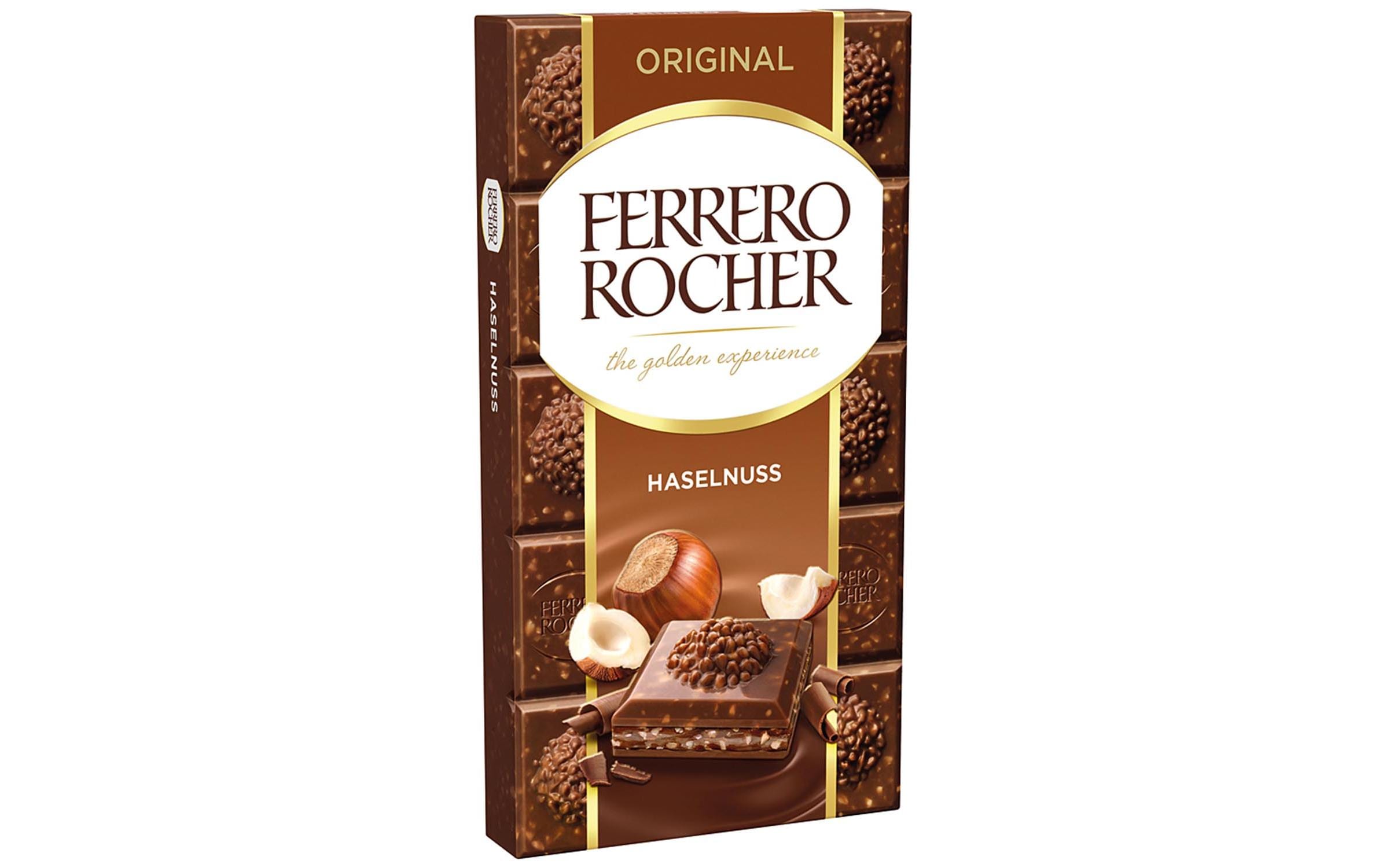 Ferrero Tafelschokolade Original Haselnuss 90 g Ferrero Tafelschokolade Original Haselnuss 90 g