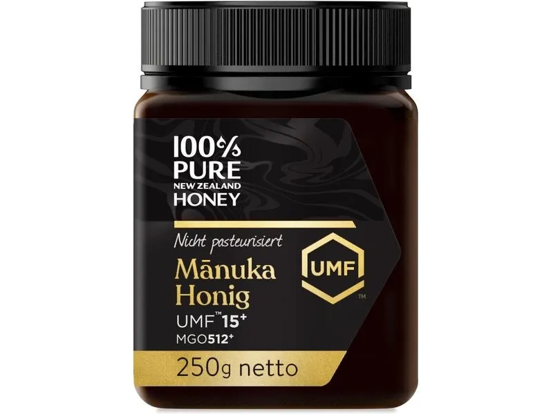 100% Pure New Zealand Honey MGO 512+ Manuka Honig UMF 15+ 250 g