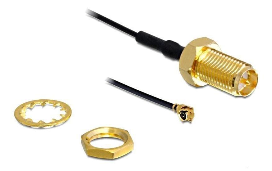 Delock Antennenkabel RP-SMA zu I-PEX, 0.05 m Delock Antennenkabel RP-SMA zu I-PEX, 0.05 m