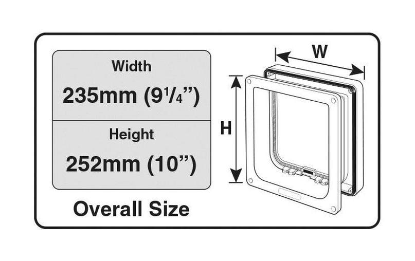 Cat Mate Freilauftür 4-Wege XL Weiss