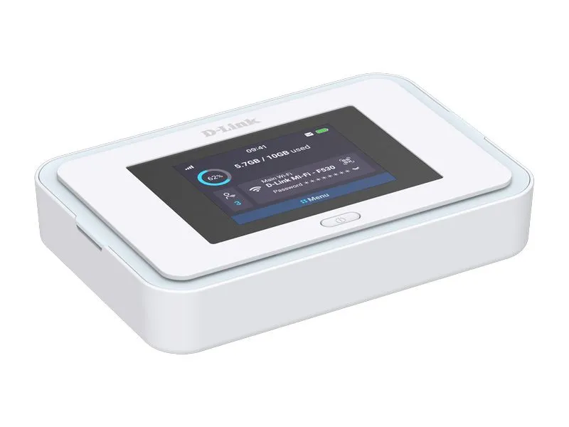 D-Link 5G Hotspot 5G NR AX3000 Wi-Fi 6 2.4 Zoll LCD Nano-SIM D-Link 5G Hotspot 5G NR AX3000 Wi-Fi 6 2.4 Zoll LCD Nano-SIM