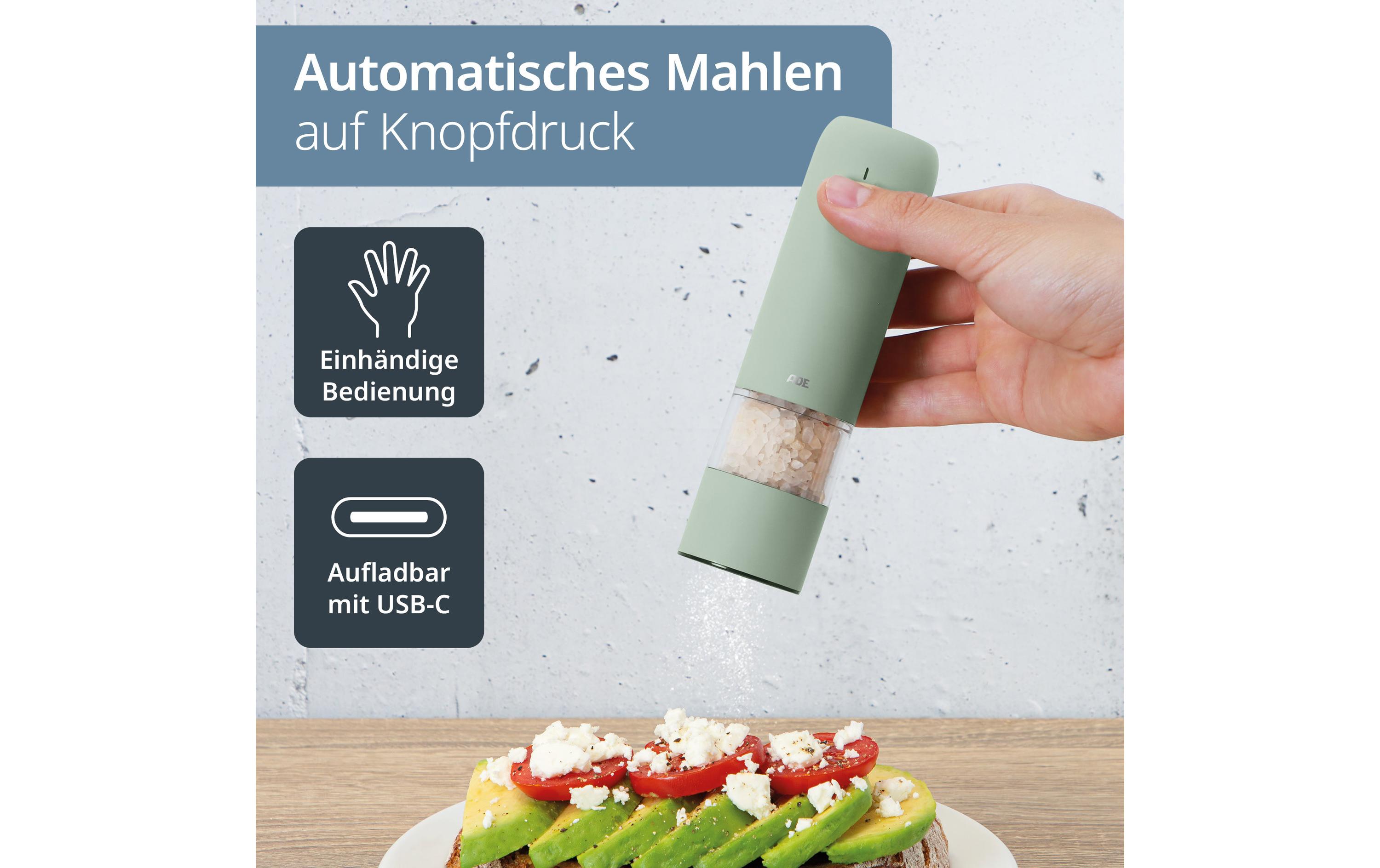 ADE Salz- und Pfeffermühle 13.9 cm, Salbei