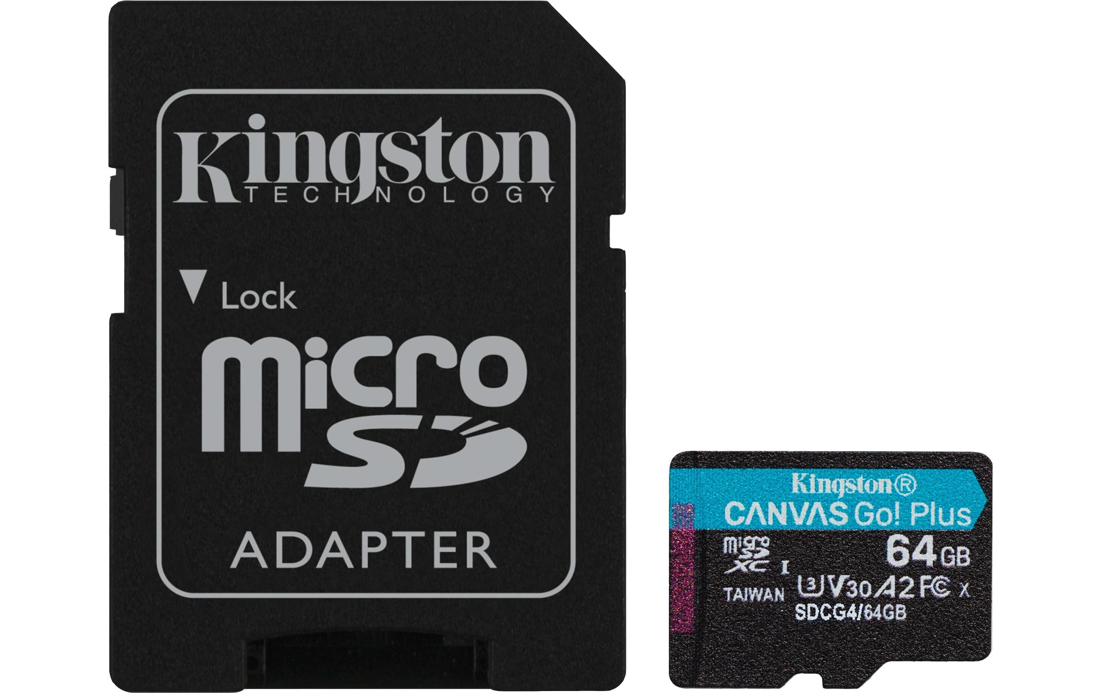 Kingston microSDXC-Karte Canvas Go! Plus 64 GB
