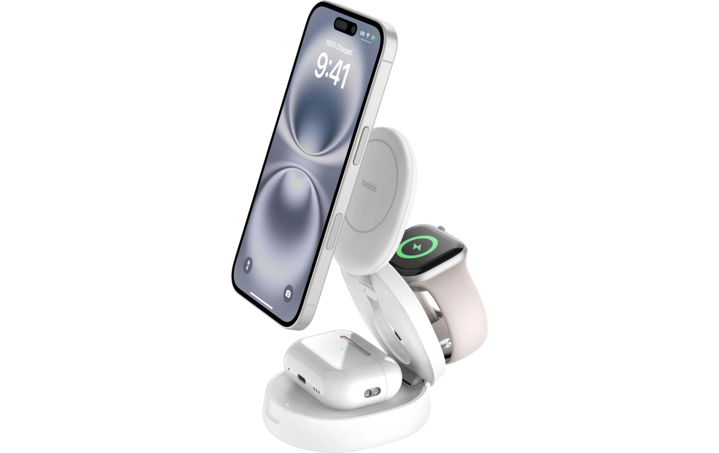 Belkin Wireless Charger BoostCharge 3in1 Weiss