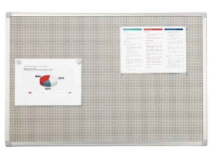 Bi-Office Comboboard Combonet 60 x 45 cm, Grau