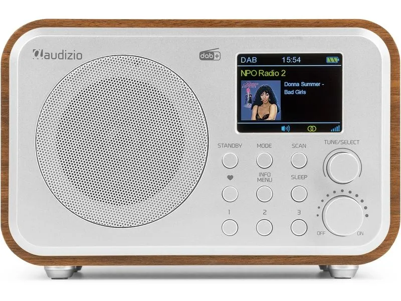 Audizio DAB+ Radio Milan Dunkelbraun/Silber Audizio DAB+ Radio Milan Dunkelbraun/Silber