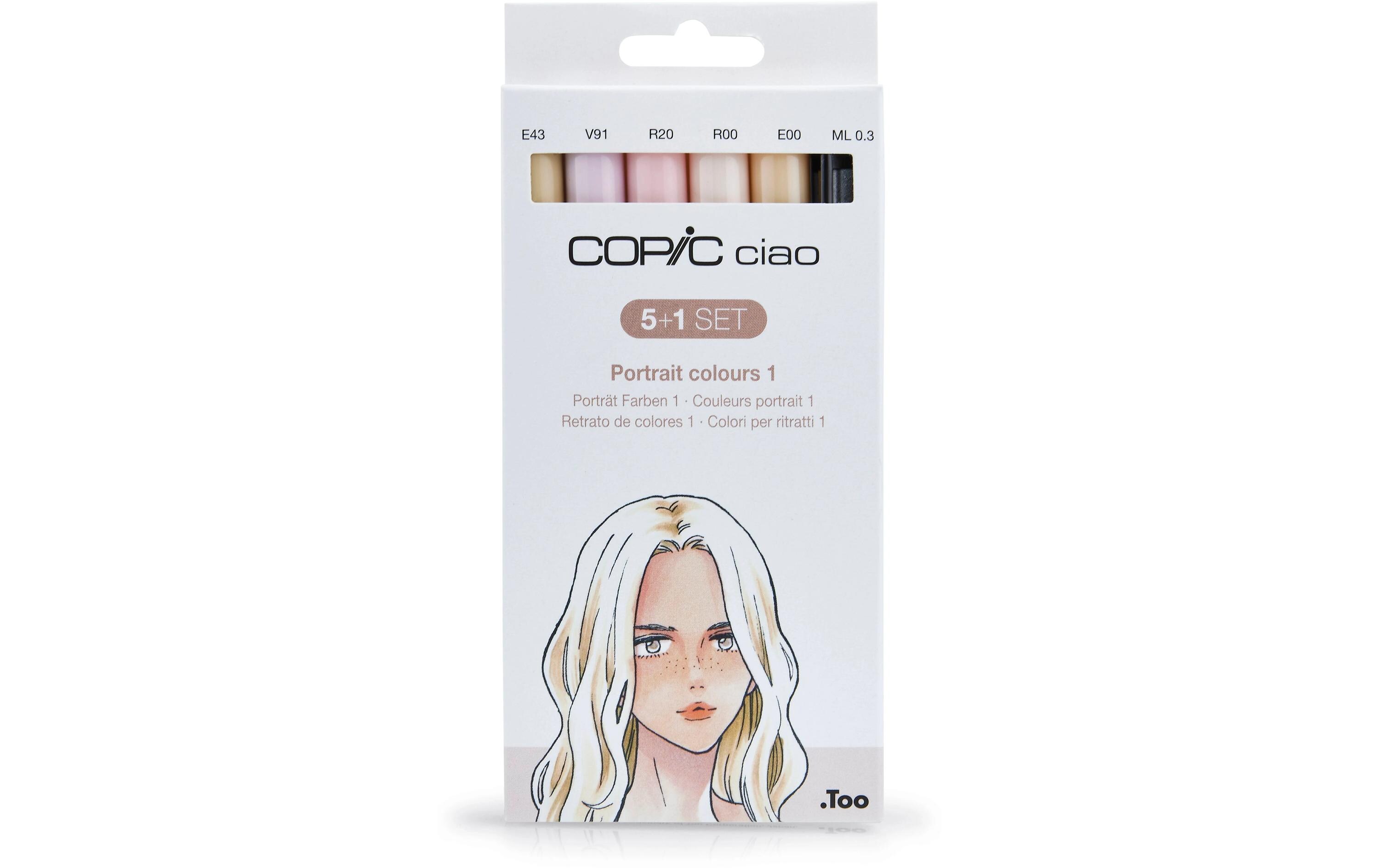 Copic Grafikmarker Ciao 5+1 Set Portrait colours 1