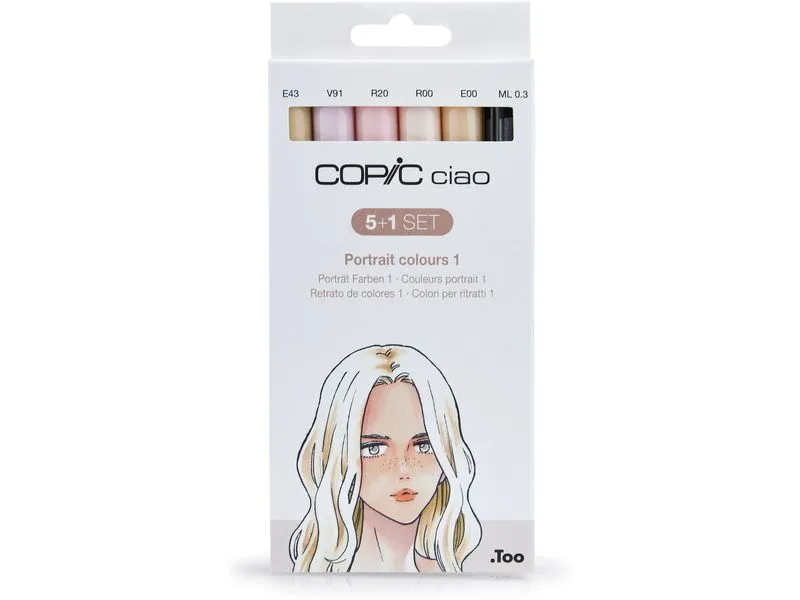 Copic Grafikmarker Ciao 5+1 Set Portrait colours 1