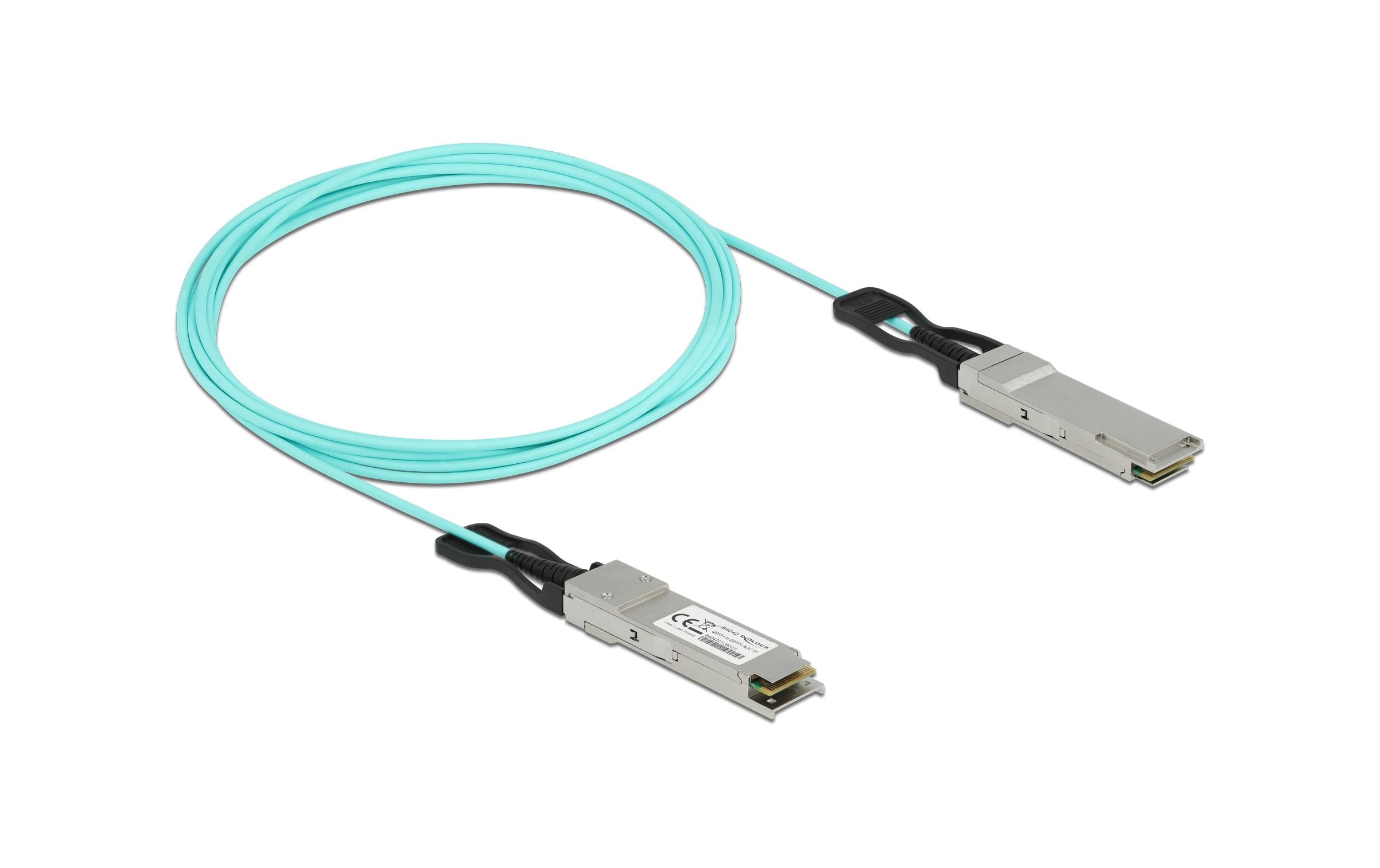 Delock Direct Attach Kabel Optisches QSFP+/QSFP+ 3 m Delock Direct Attach Kabel Optisches QSFP+/QSFP+ 3 m