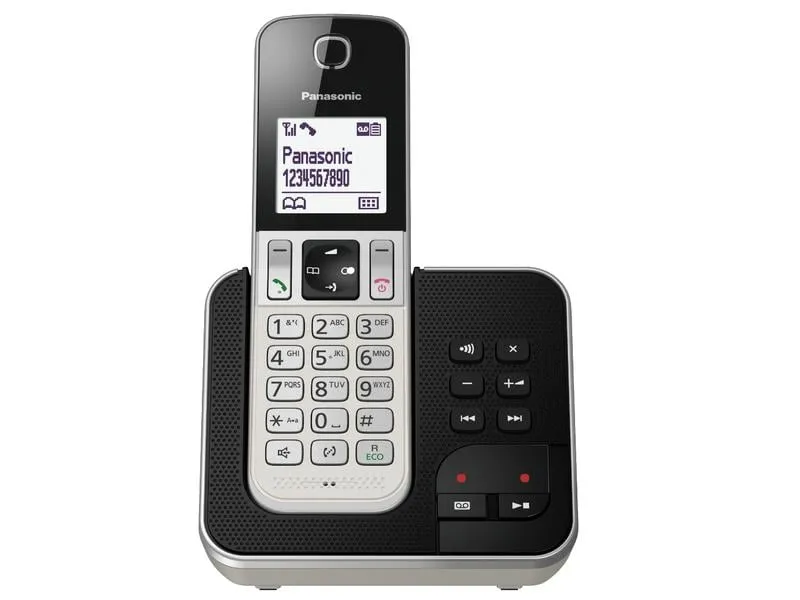 Panasonic Schnurlostelefon KX-TGD320SLW Schwarz/Silber