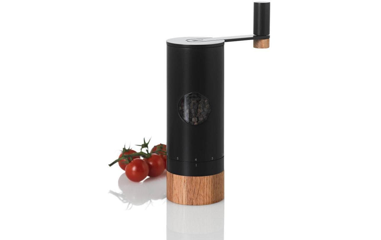 AdHoc Salz- oder Pfeffermühle POWERMILL 20 cm, Schwarz