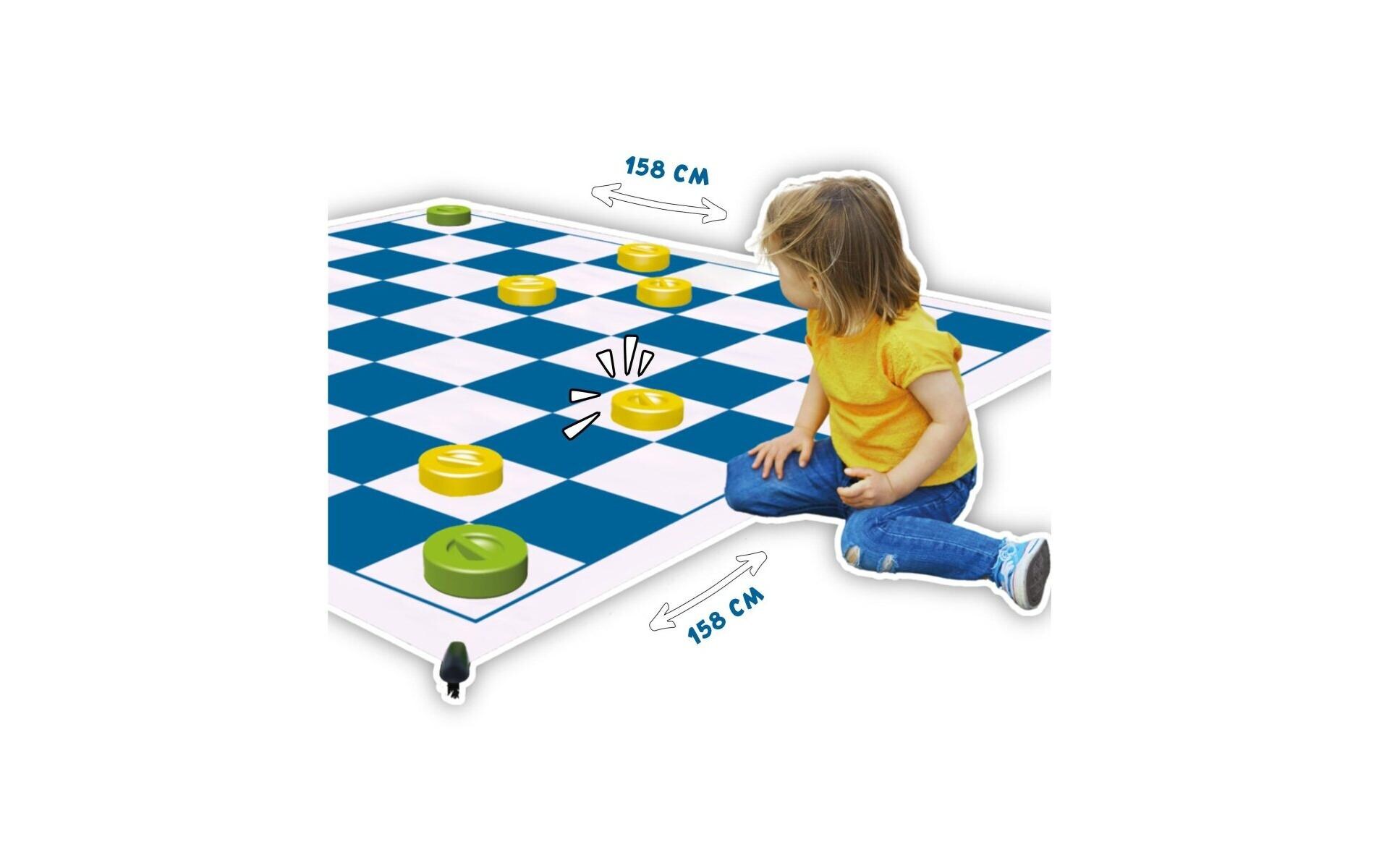 alldoro Spielset XXL 2in1 Dame und Mühlespiel