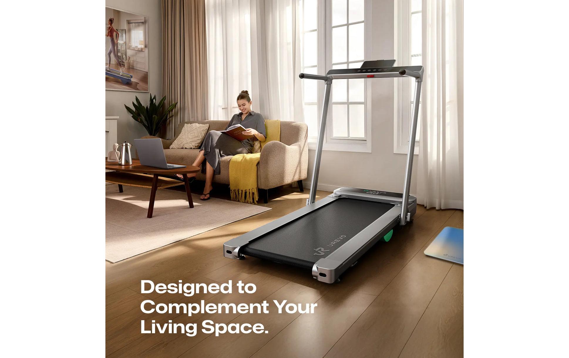 Urevo Laufband FoldiMix 5 Pro Smart Silber