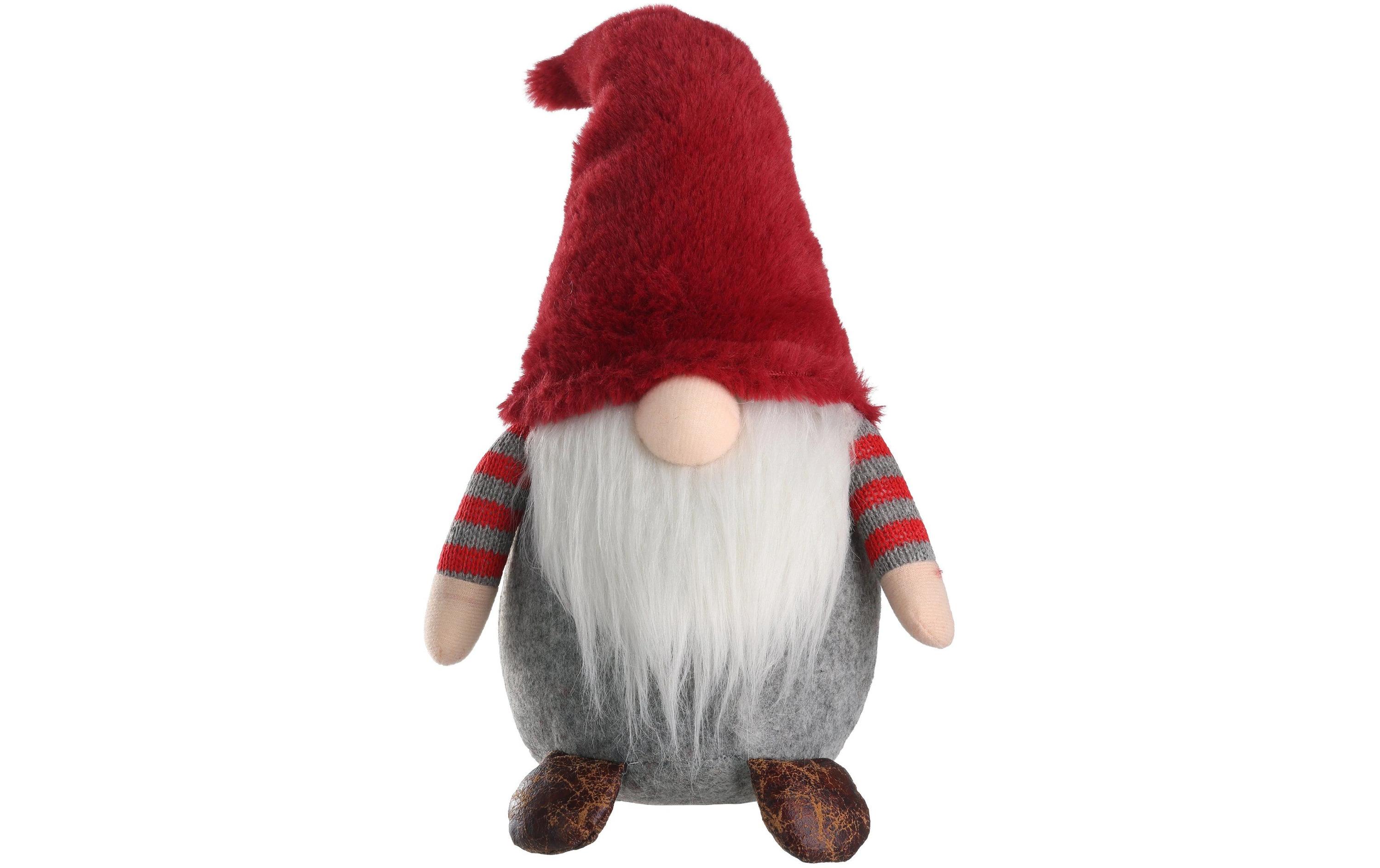 EGLO Weihnachtsfigur Ikara 35 cm, Grau/Rot