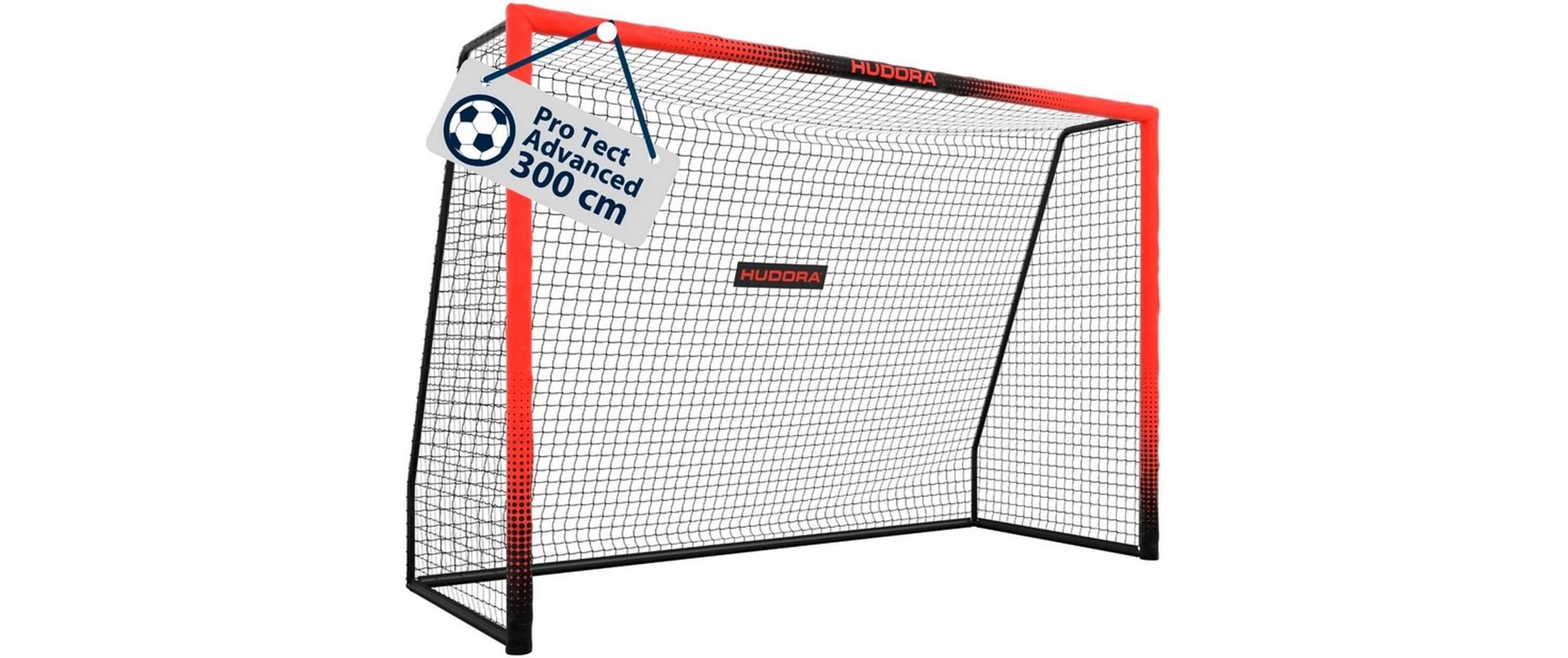 Hudora Fussballtor Pro Tect 300 Advanced schwarz/rot