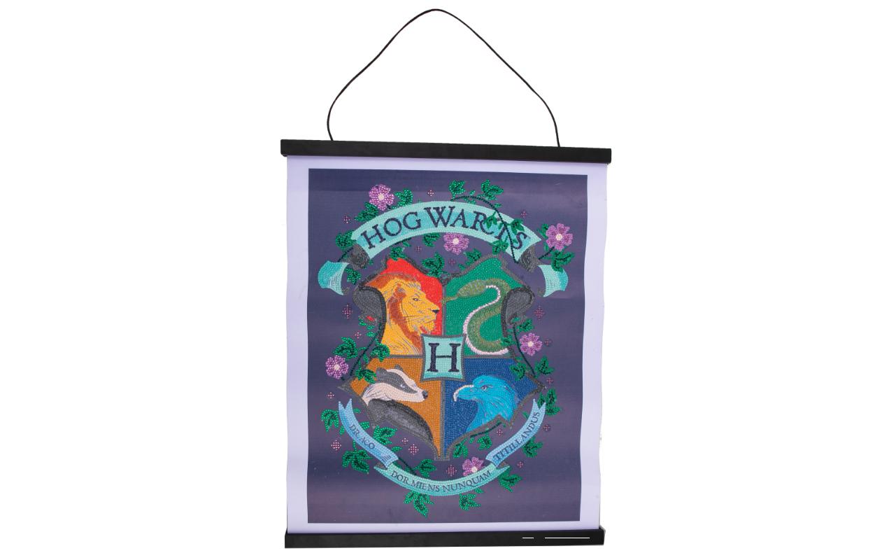 CRAFT Buddy Bastelset Crystal Art Scroll Hogwarts Wappen CRAFT Buddy Bastelset Crystal Art Scroll Hogwarts Wappen